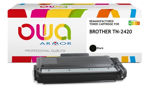 Brother TN-2420 remanufactured toner OWA, High capacity black